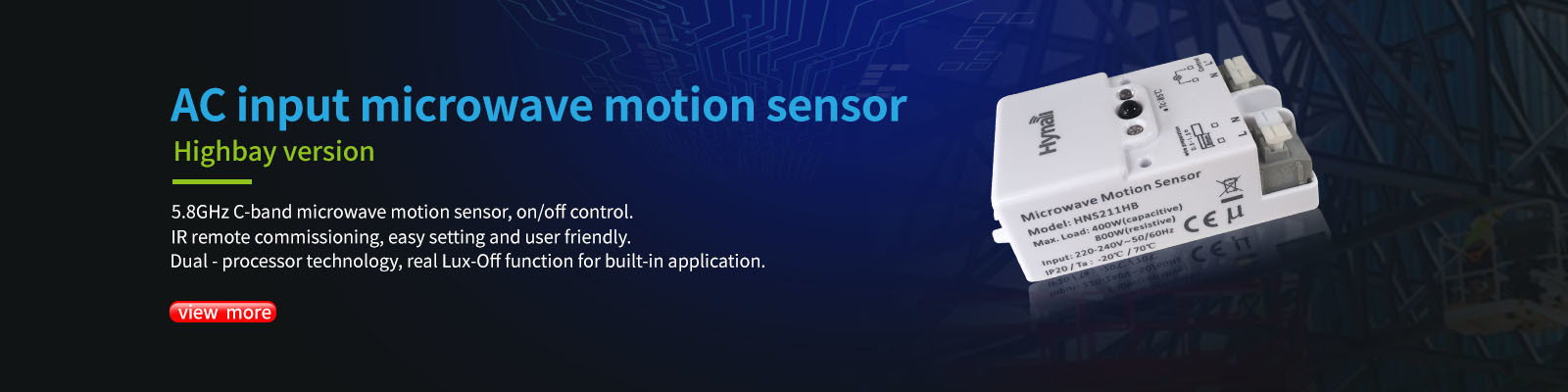 Interruptor do sensor de movimento da micro-ondas