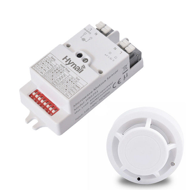 On / Off Microwave Motion Sensor 5.8G Detector AC Input 3~6m Mounting Height